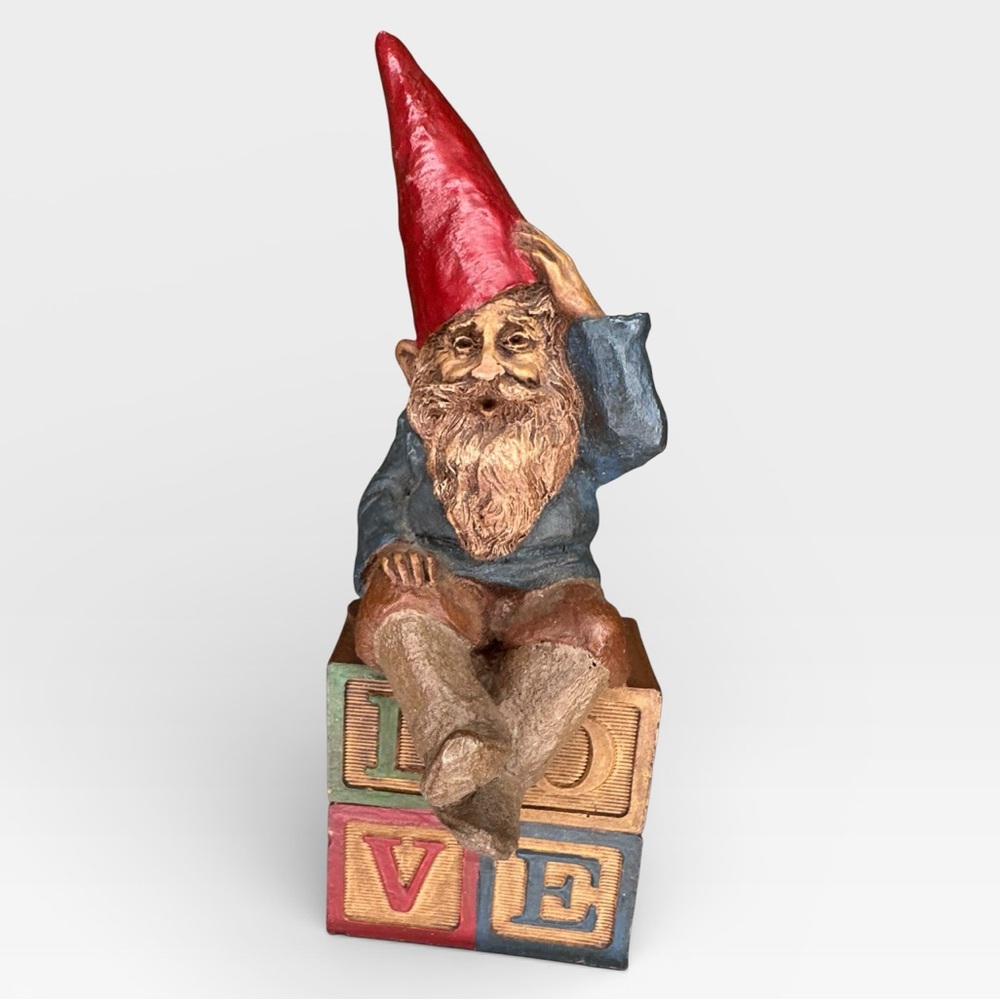 Vintage Tom Clark Cairn Studios Gnome “Spock” – 1984 – LOVE Blocks - Picture 2 of 7